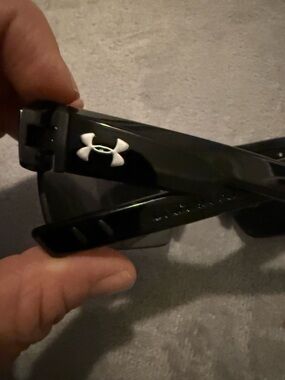 Under Armour Black Sunglasses with White Logo Accent